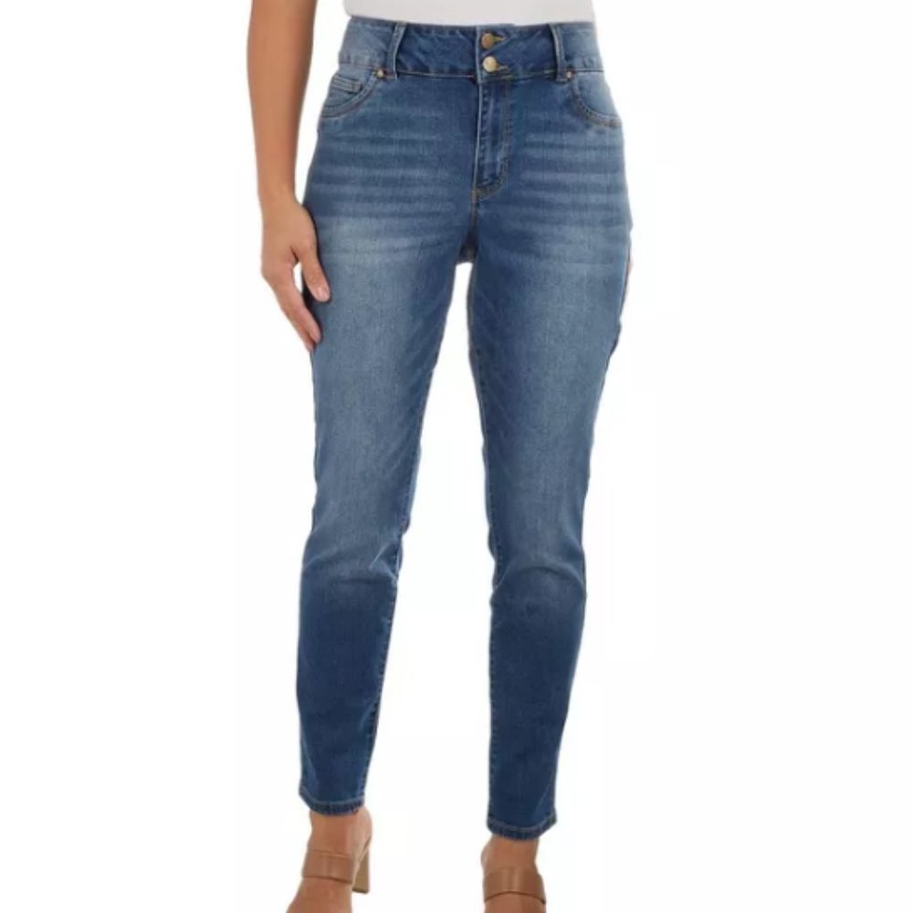 d.Jeans Denim I Classic Blue Denim Stretch Jeans 8" Rise Size 8, 71% Co…